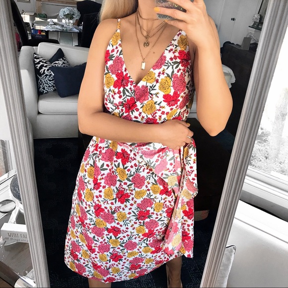 🌺 LOFT FLORAL RUFFLE FLOWY BELTED MIDI DRESS! - Picture 7 of 13